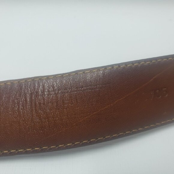 Cole Haan Leather Belt Genuine Leather Brass Buckle 40/100 Made in USA - Picture 7 of 16